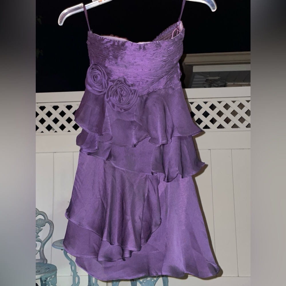 HANA Purple Ruffled Dress Women’s size S